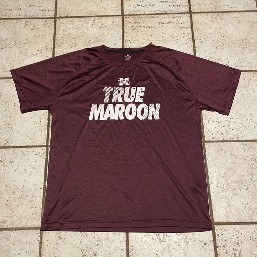 ⬇️⭐️ Knights Apparel Mississippi State Collegiate True Maroon Tee Shirt
